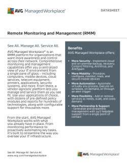 Remote Monitoring and Management (RMM)