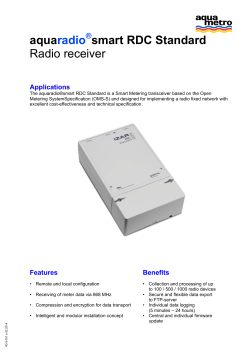 aquaradio smart RDC Standard Radio receiver
