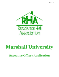 2014-2015 RHA Executive Board Election Registration Form