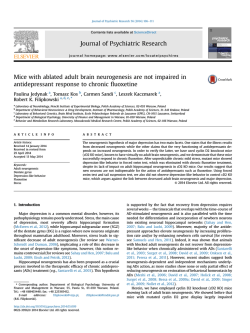 Jedynak_Mice with ablated adult brain - Infoscience
