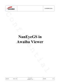 NanEyeGS - Awaiba Viewer