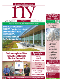 New York State Real Estate Journal Features RIT Golisano Institute