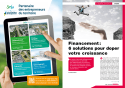 Dossier Financement Plein Ouest n°164 Format PDF