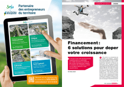 Dossier Financement Plein Ouest n&deg;164 Format PDF