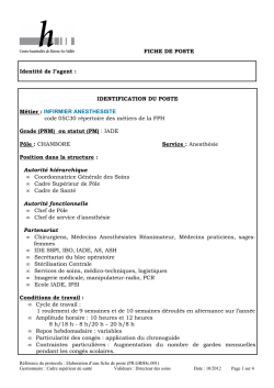 FICHE DE POSTE IADE