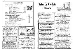 Trinity Parish News - Holy Trinity Church Jersey