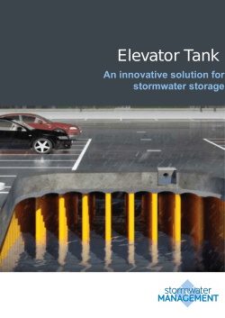 Elevator Tank - Stormwater Management
