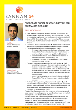 Corporate Social Responsibility Under New