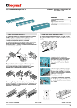 Goulottes de c&acirc;blage Lina 25
