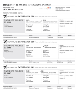 GRACEWORKS flights - Mission Travel Group