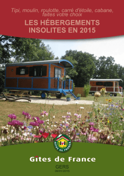 CatalogueLes hébergements insolites en 2015