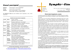 Sympholien du 07 09 2014 - Paroisse Saint Symphorien