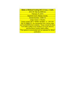Matter of Midland Funding NCC-2 Corp. v Ciaffa