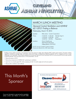 HERE - ASHRAE Cleveland Chapter