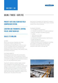 QCLNG / THIESS – kate FCS