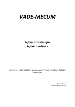 Livret Vademecum 2015-2016