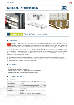 China E-Coding Information