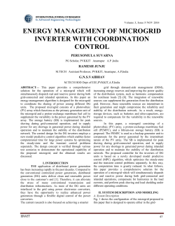 energy management of microgrid inverter with coordination