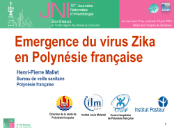 Émergence du virus Zika en Polynésie française
