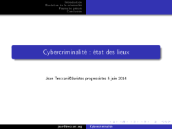 Cybercriminalité : état des lieux - juristesprogressistesvaudois.ch