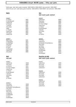 HORAIRES Circuit 40155 Lesme
