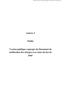 Annexe 2 Public Version publique expurgée du Document de