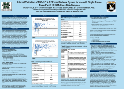 Internal Validation of FSS-i3&trade; 4.2.2 Expert Software System for use