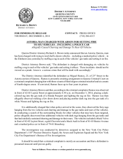 for immediate release contact: press office thursday, december 4, 2014