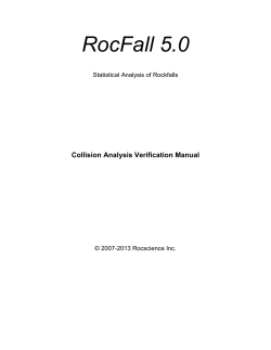 RocFall 5.0 - Rocscience