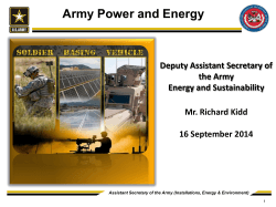 Army Power and Energy