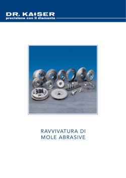 RAVVIVATURA DI MOLE ABRASIVE