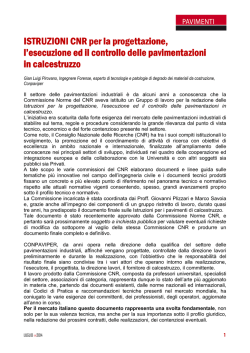istruzioni cnr su progettazione pavimenti -pirovano rev sa