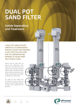 DUAL POT SAND FILTER