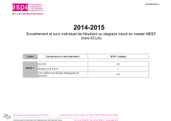 DU EEF Encadrement
