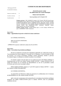 Séance du 26 mai 2014