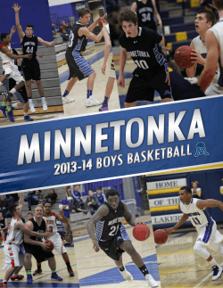 2013-2014: Game Program - Minnetonka Boys Basketball