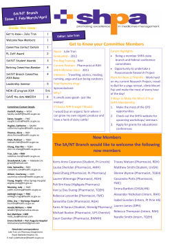 SHPA SANT Newsletter FebMarApr 2014.pub