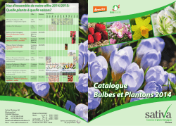 Catalogue Bulbes et Plantons 2014