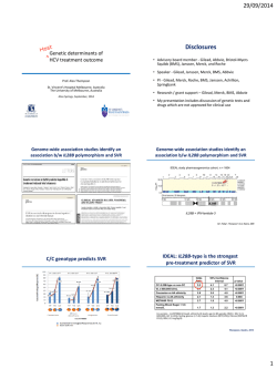 IL28B Polymorphism and Chronic Hepatitis C