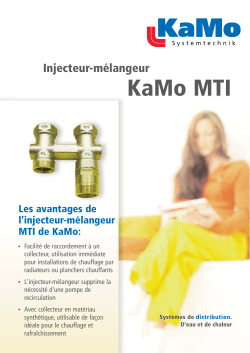 Injecteur-mélangeur KaMo MTI