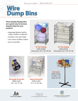 Wire Dump Bins - Bordertown Display Group
