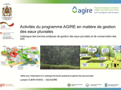 Catalogue des bonnes pratiques de gestion des eaux pluviales