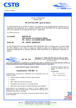Fichier Certificat