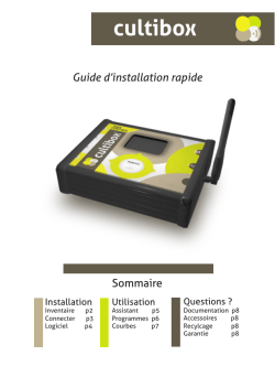 Guide de d&eacute;marrage rapide
