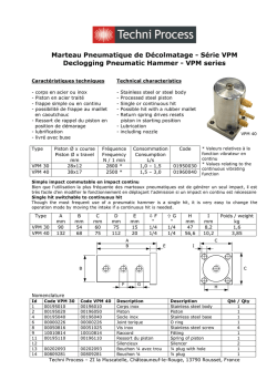 Marteau Pneumatique de D&eacute;colmatage - S&eacute;rie