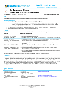 GuildCare MedScreen Rosuvastatin Schedule v1.0x