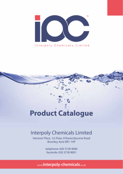 e-catalogue PDF Download - Interpoly Chemicals Limited
