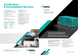 MIRA Type Approval Services