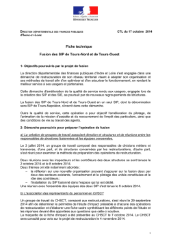 Info SIP Tours Nord / Tours Ouest