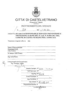 incarico di responsabile servizio prevenzione e